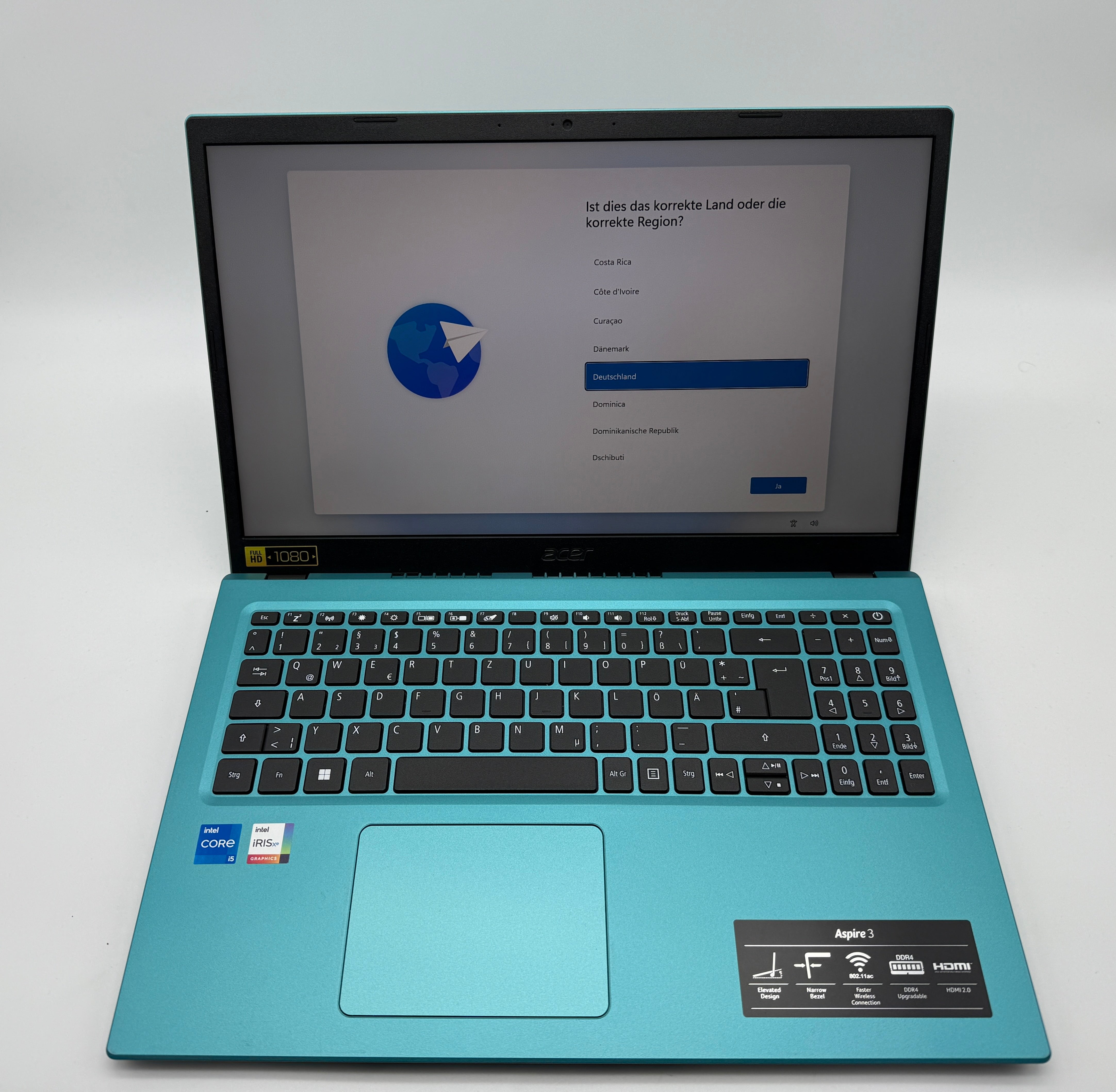 Acer Aspire 3A315-58-54X6i5 i5-1135G7 2,4GHz 8GB 512 GB Türkis