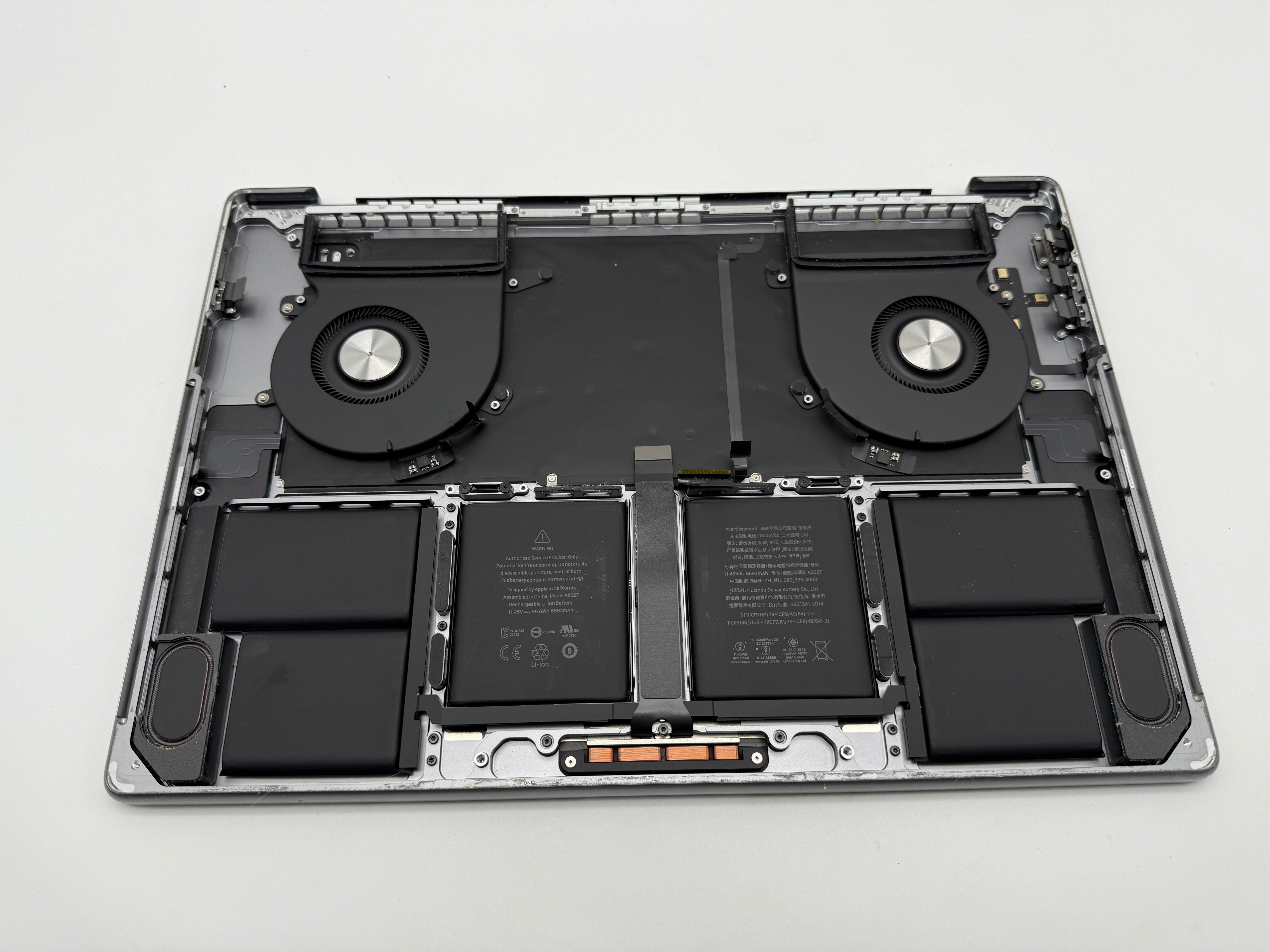 Macbook Pro 16" 2021 A2485 Topcase QWERTY US Tastatur Spacegrau #T784