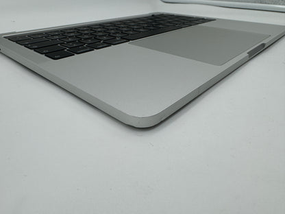 Macbook Pro 13" A1989 2018 2019 Topcase Tastatur QWERTZ Trackpad Silber #T638