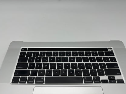 MacBook Pro 16" 2019 A2141 Silber Akku Topcase Tastatur QWERTZ #T635