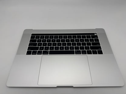 Macbook Pro 15" 2018 2019 A1990 Topcase Trackpad Tastatur Silber #T640