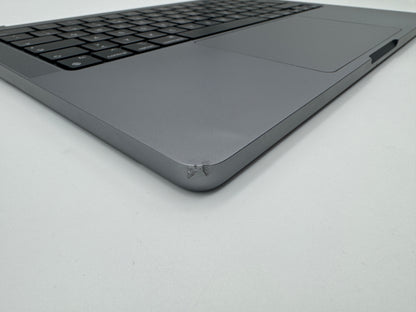 Macbook Pro 14" 2021 A2442 Topcase QWERTZ Trackpad Tastatur Grau #T339