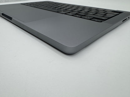 Macbook Pro 14" 2021 A2442 Topcase QWERTZ Trackpad Tastatur Grau #T339