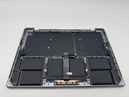 Macbook Pro 14" 2021 A2442 Topcase QWERTZ Trackpad Tastatur Grau #T339