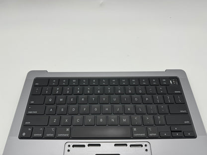 Macbook Pro 14" 2021 A2442 Topcase QWERTY Tastatur Grau #T378