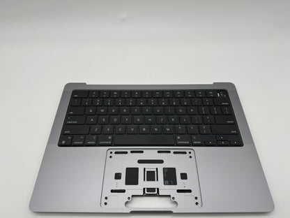 Macbook Pro 14" 2021 A2442 Topcase QWERTY Trackpad Tastatur Grau #T379