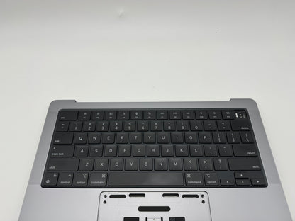 Macbook Pro 14" 2021 A2442 Topcase QWERTY Trackpad Tastatur Grau #T379