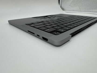 Macbook Pro 14" 2021 A2442 Topcase QWERTY Trackpad Tastatur Grau #T379