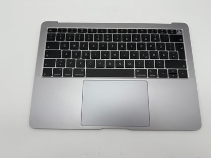 Macbook Air 13" 2018 2019 A1932 Topcase QWERTZ Trackpad Tastatur Grau #T822