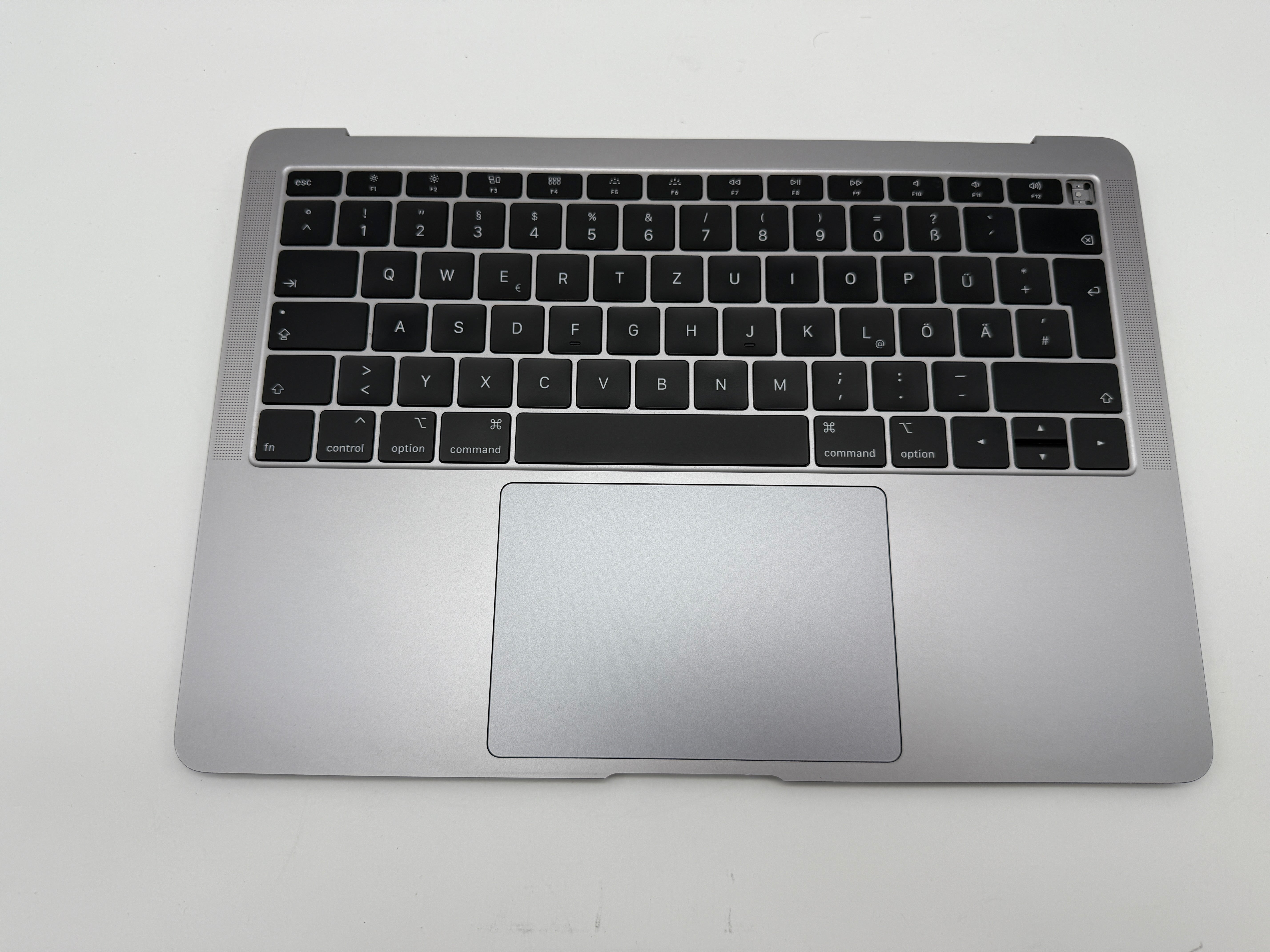 Macbook Air 13" 2018 2019 A1932 Topcase QWERTZ Trackpad Tastatur Grau #T822