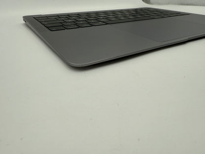 Macbook Air 13" 2018 2019 A1932 Topcase QWERTZ Trackpad Tastatur Grau #T822
