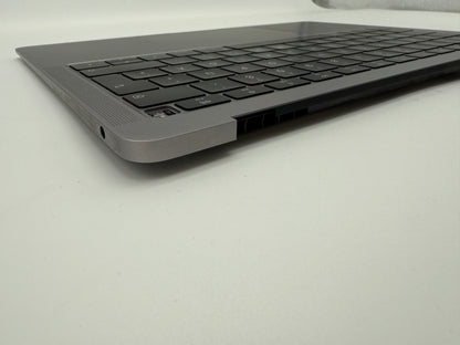 Macbook Air 13" 2018 2019 A1932 Topcase QWERTZ Trackpad Tastatur Grau #T822