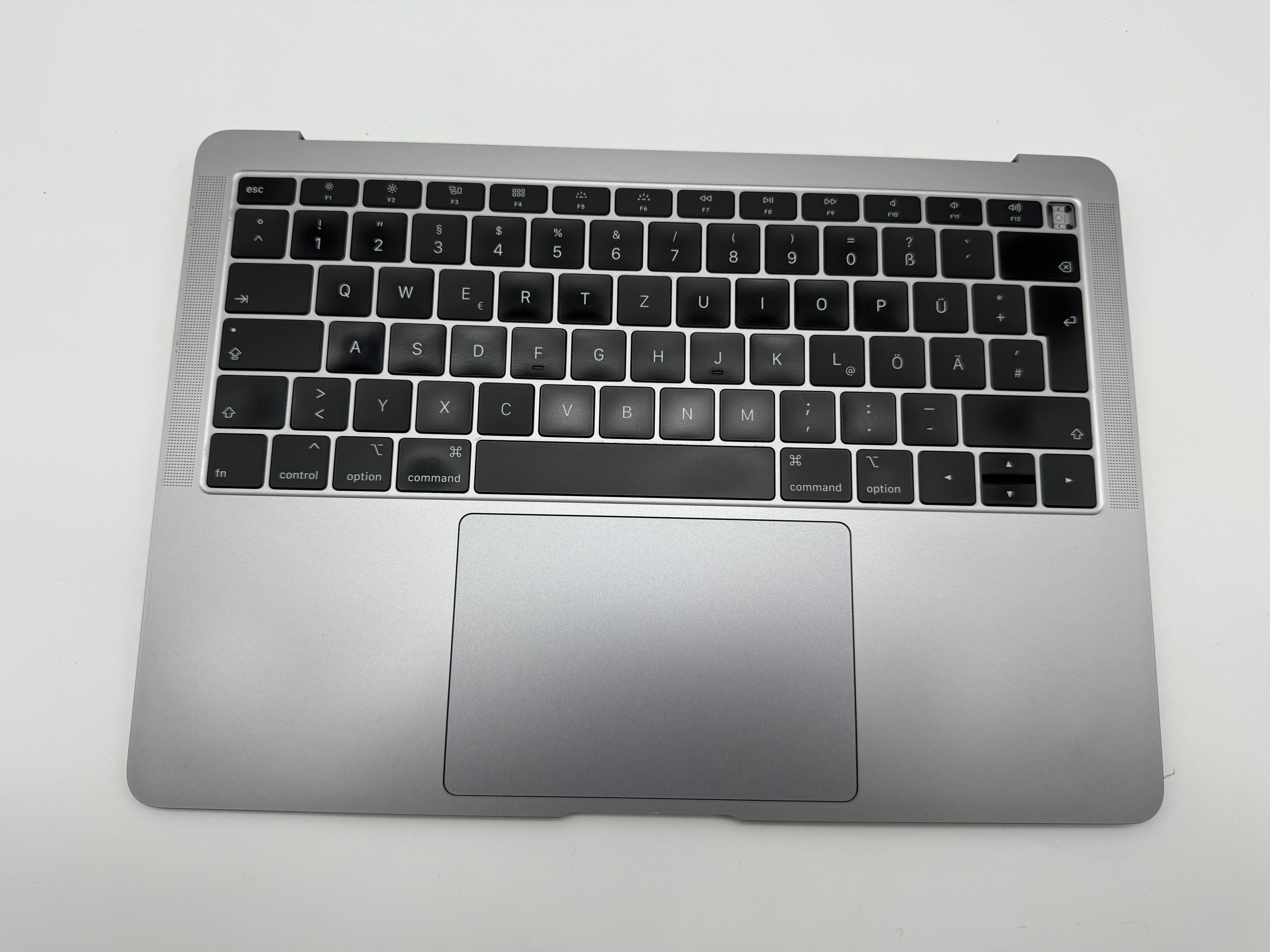Macbook Air 13" 2018 2019 A1932 Topcase QWERTZ Trackpad Tastatur Grau #T823
