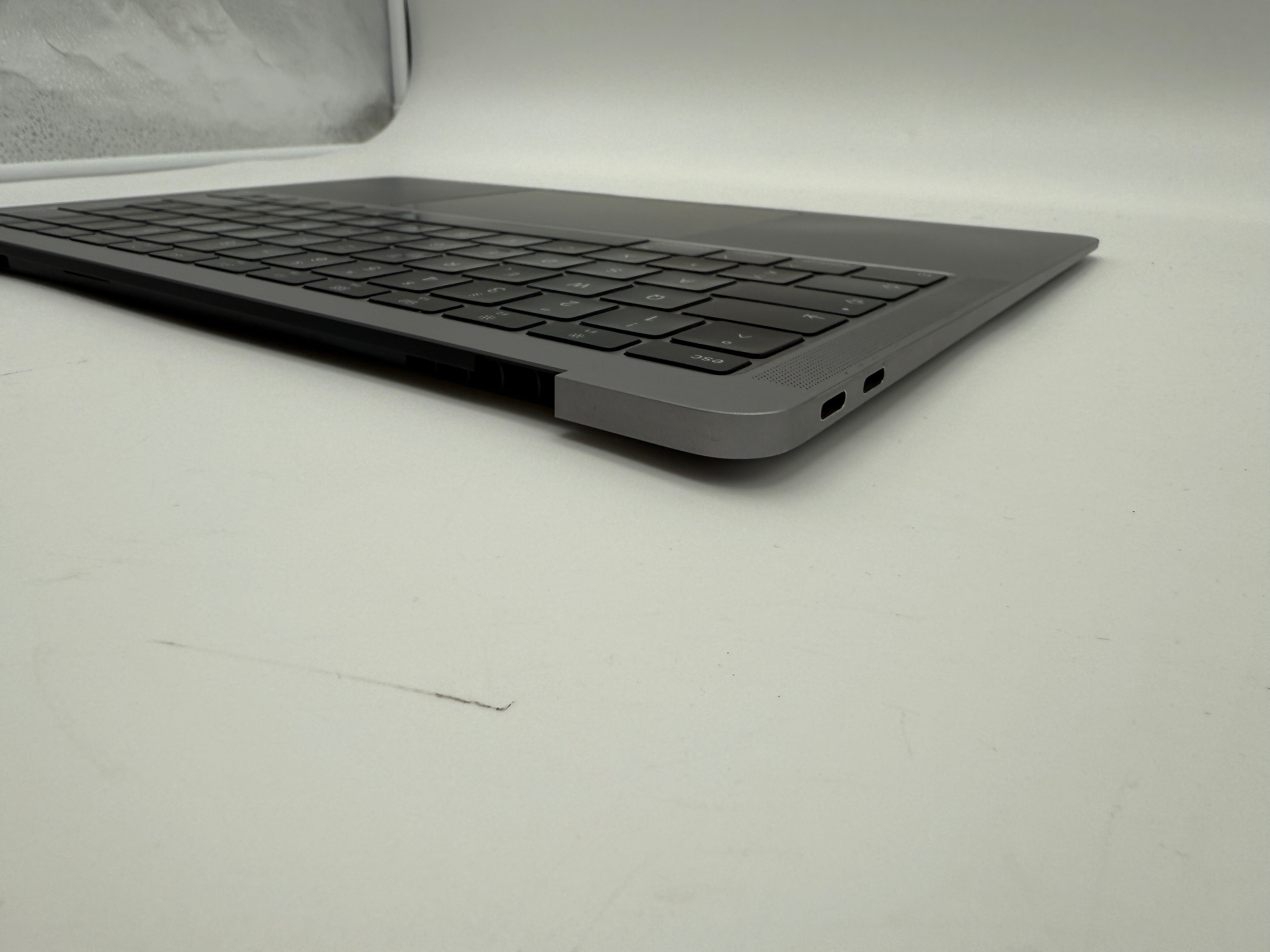 Macbook Air 13" 2018 2019 A1932 Topcase QWERTZ Trackpad Tastatur Grau #T823