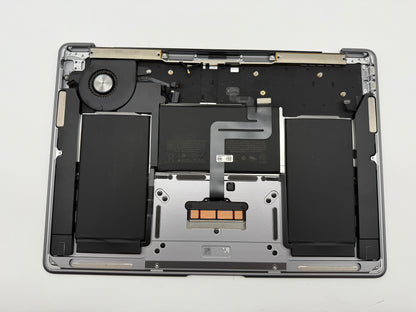 Macbook Air 13" 2018 2019 A1932 Topcase QWERTZ Trackpad Tastatur Grau #T823