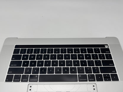 Macbook Pro 15" 2018 2019 A1990 Topcase QWERTY Tastatur Silber #T646