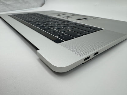 Macbook Pro 15" 2018 2019 A1990 Topcase QWERTY Tastatur Silber #T646