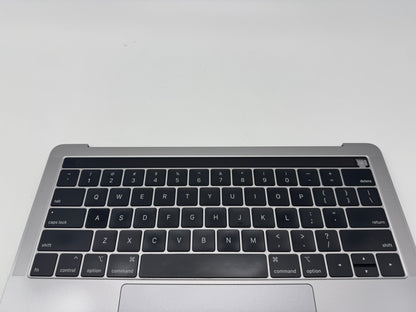 Macbook Pro 13" A1989 2018 2019 Topcase Tastatur QWERTY Trackpad Spacegrau #T647