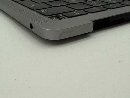 Macbook Air 13" 2018 2019 A1932 Topcase QWERTZ Trackpad Tastatur Grau #T826