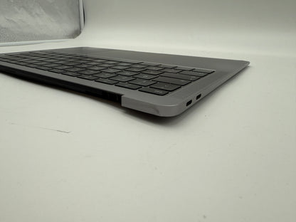 Macbook Air 13" 2018 2019 A1932 Topcase QWERTZ Trackpad Tastatur Grau #T826