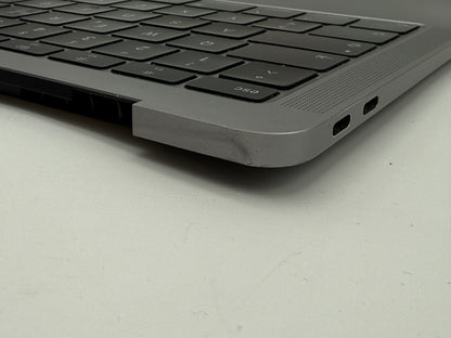Macbook Air 13" 2018 2019 A1932 Topcase QWERTZ Trackpad Tastatur Grau #T826
