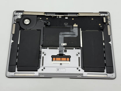 Macbook Air 13" 2018 2019 A1932 Topcase QWERTZ Trackpad Tastatur Grau #T826