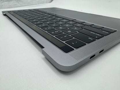 Macbook Pro 13" A1989 2018 2019 Topcase Tastatur QWERTY Trackpad Spacegrau #T648