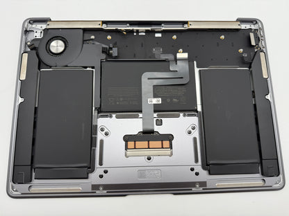 Macbook Air 13" 2018 2019 A1932 Topcase QWERTZ Trackpad Tastatur Grau #T831