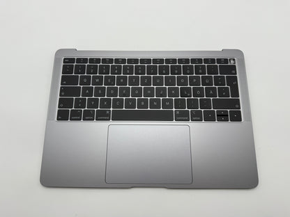 Macbook Air 13" 2018 2019 A1932 Topcase QWERTZ Trackpad Tastatur Grau #T819