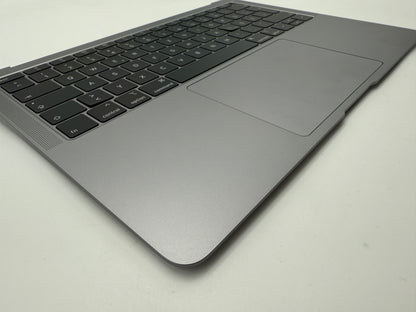 Macbook Air 13" 2018 2019 A1932 Topcase QWERTZ Trackpad Tastatur Grau #T819