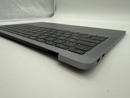 Macbook Air 13" 2018 2019 A1932 Topcase QWERTZ Trackpad Tastatur Grau #T819