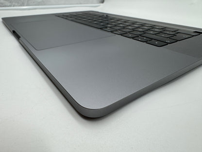 Macbook Pro 15" 2018 2019 A1990 QWERTZ Topcase Trackpad Tastatur Grau #T649