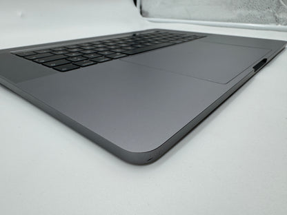 Macbook Pro 15" 2018 2019 A1990 QWERTZ Topcase Trackpad Tastatur Grau #T650