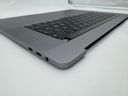 Macbook Pro 15" 2018 2019 A1990 QWERTZ Topcase Trackpad Tastatur Grau #T650