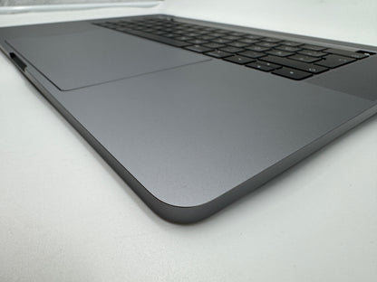 Macbook Pro 15" 2018 2019 A1990 QWERTZ Topcase Trackpad Tastatur Grau #T652