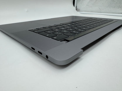 Macbook Pro 15" 2018 2019 A1990 QWERTZ Topcase Trackpad Tastatur Grau #T652