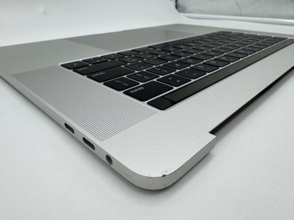 Macbook Pro 15" 2018 2019 A1990 Topcase Trackpad Tastatur Silber #T653