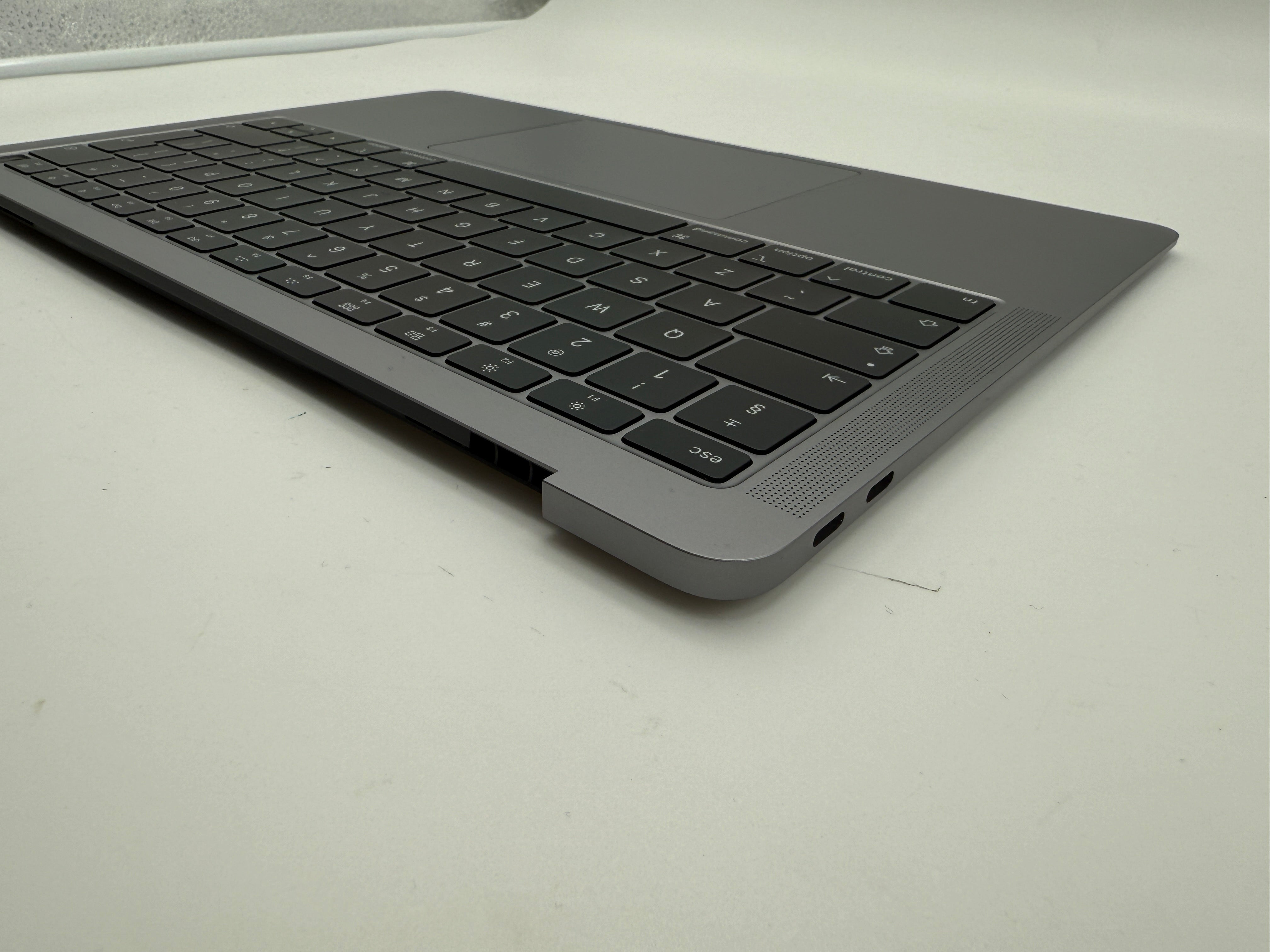 Macbook Air 13" 2018 2019 A1932 Topcase QWERTY Trackpad Tastatur Grau #T835