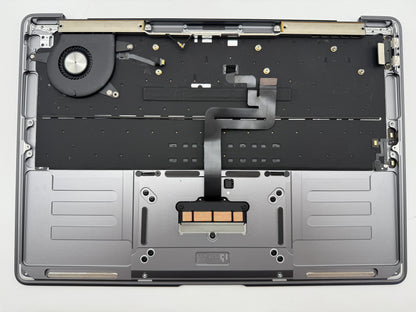 Macbook Air 13" 2018 2019 A1932 Topcase QWERTY Trackpad Tastatur Grau #T835