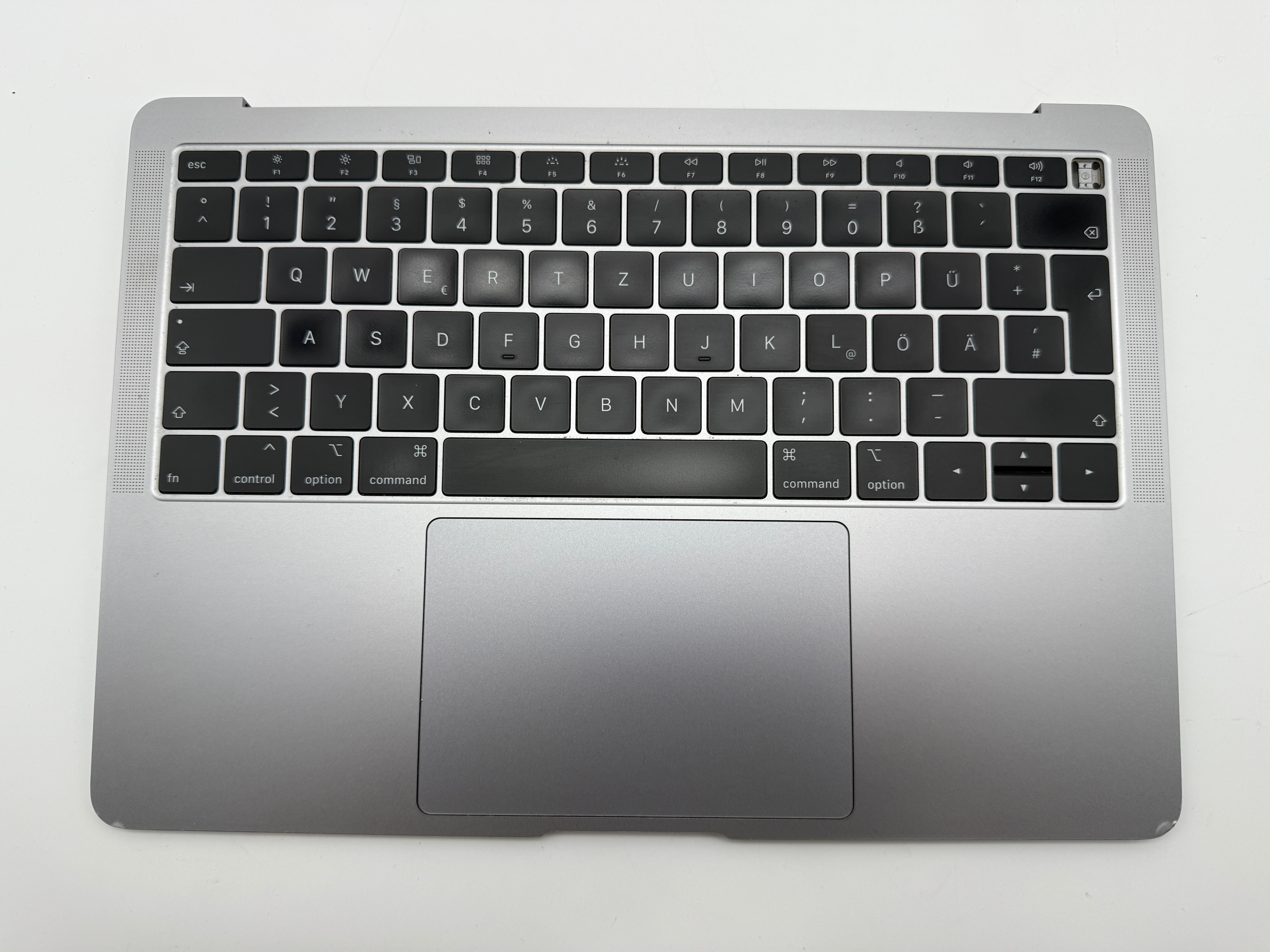 Macbook Air 13" 2018 2019 A1932 Topcase QWERTZ Trackpad Tastatur Grau #T837