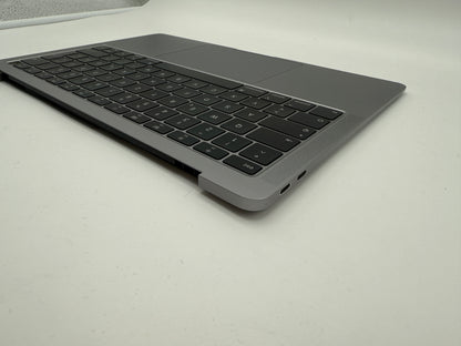Macbook Air 13" 2018 2019 A1932 Topcase QWERTZ Trackpad Tastatur Grau #T837