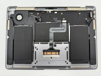 Macbook Air 13" 2018 2019 A1932 Topcase QWERTZ Trackpad Tastatur Grau #T837