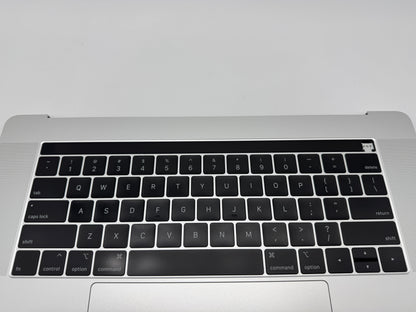 Macbook Pro 15" 2018 2019 A1990 Topcase Trackpad Tastatur Silber #T655