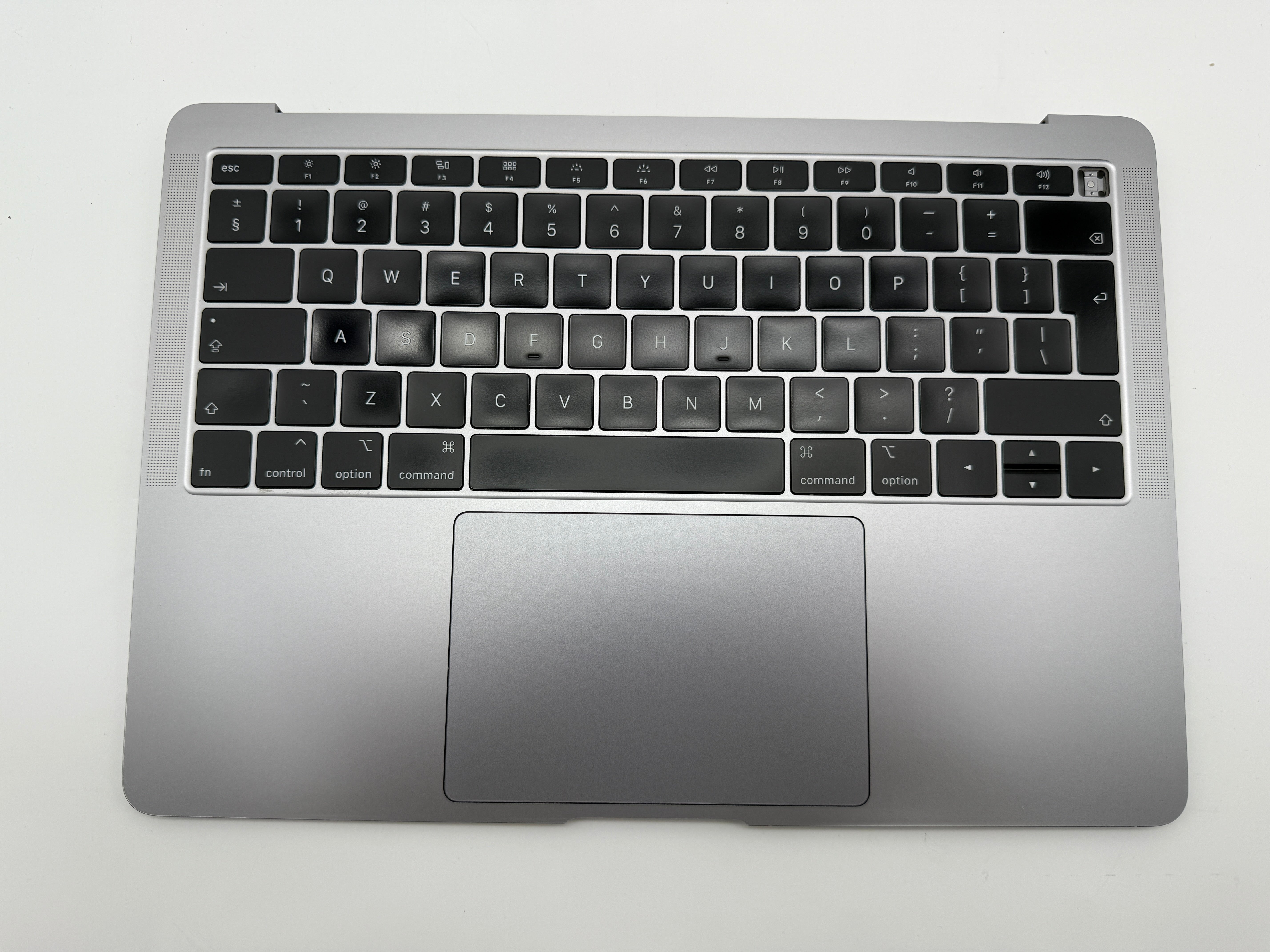 Macbook Air 13" 2018 2019 A1932 Topcase QWERTY Trackpad Tastatur Grau #T838