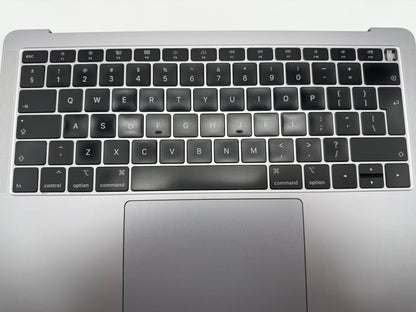 Macbook Air 13" 2018 2019 A1932 Topcase QWERTY Trackpad Tastatur Grau #T838