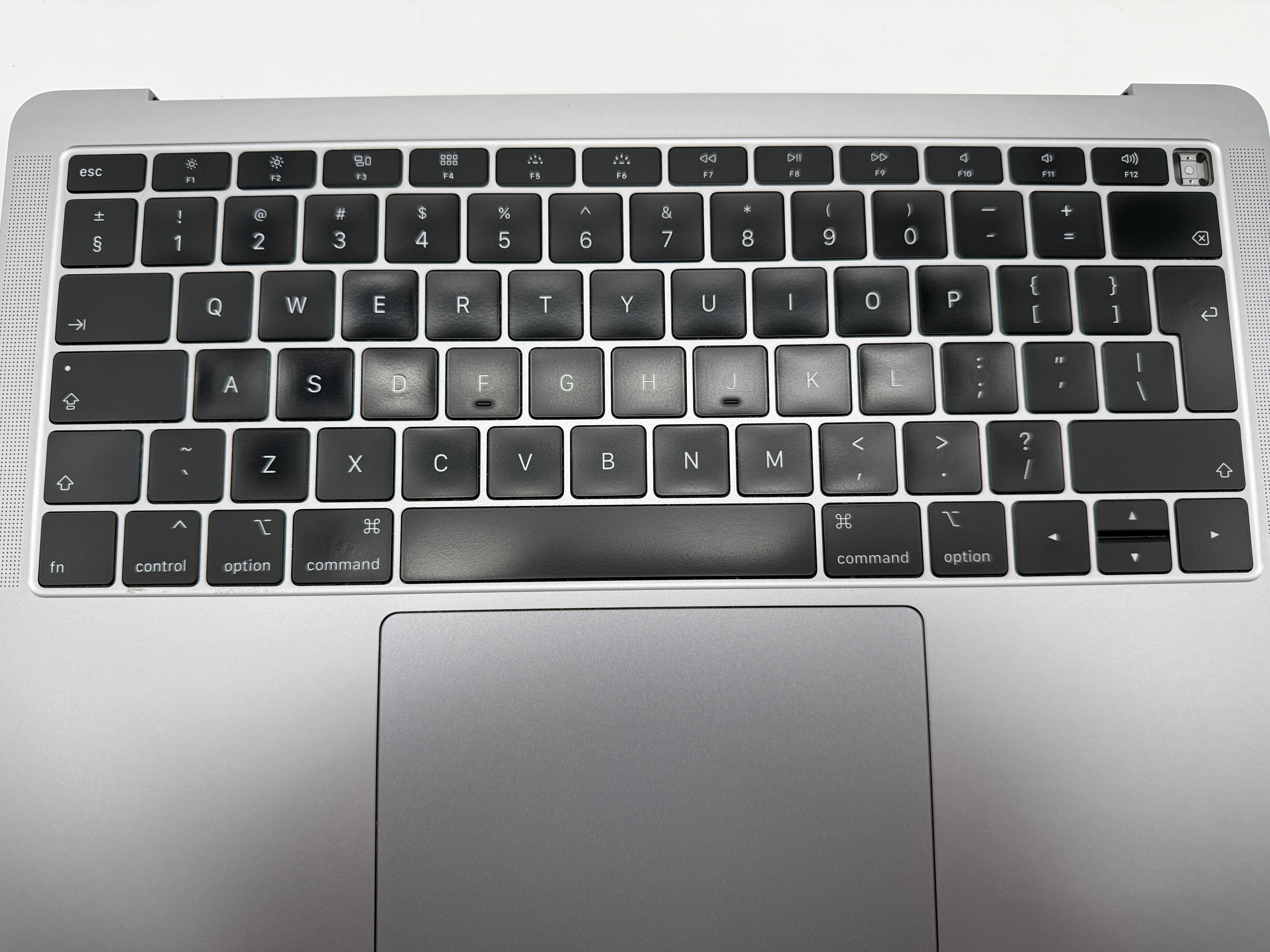 Macbook Air 13" 2018 2019 A1932 Topcase QWERTY Trackpad Tastatur Grau #T838