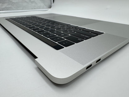 Macbook Pro 15" 2018 2019 A1990 Topcase Trackpad Tastatur Silber #T655