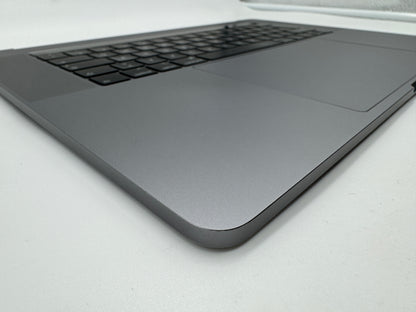 Macbook Pro 15" 2018 2019 A1990 QWERTZ Topcase Trackpad Tastatur Grau #T657