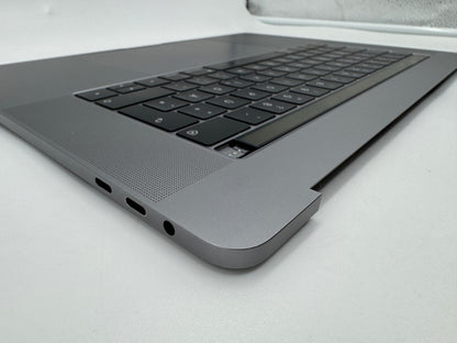 Macbook Pro 15" 2018 2019 A1990 QWERTZ Topcase Trackpad Tastatur Grau #T657