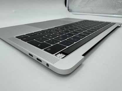 Macbook Pro 13" A1989 2018 2019 Topcase Tastatur QWERTZ Trackpad Silber #T659